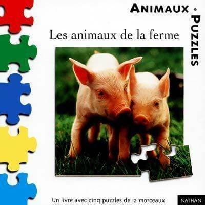 Les animaux de la ferme (1 livre + 5 puzzles de 12 morceaux) - Marie-France Floury
