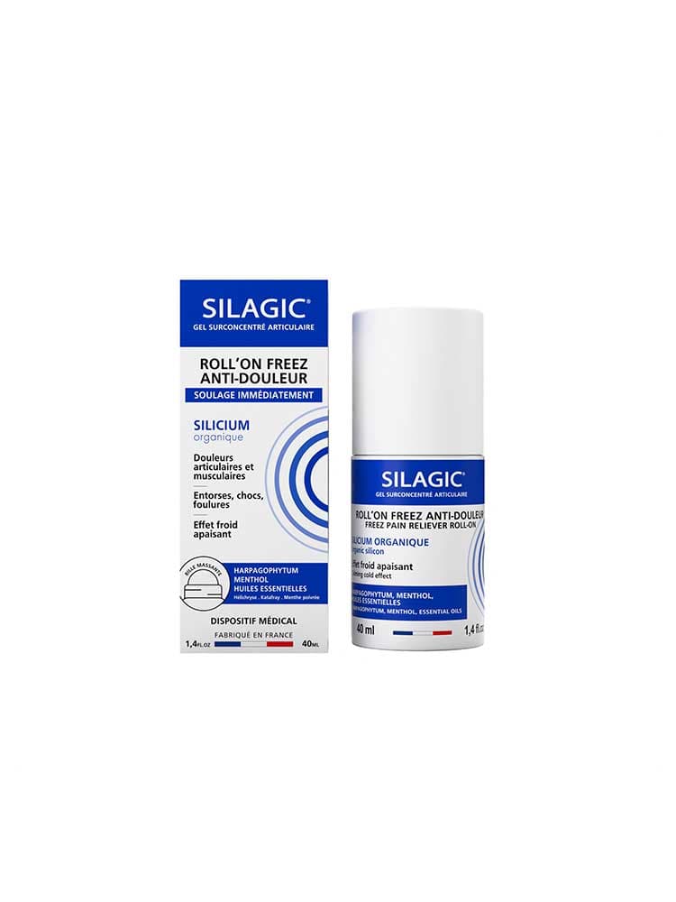 Silagic Roll-On Freez Anti-Douleur Silicium Organique 40 ml