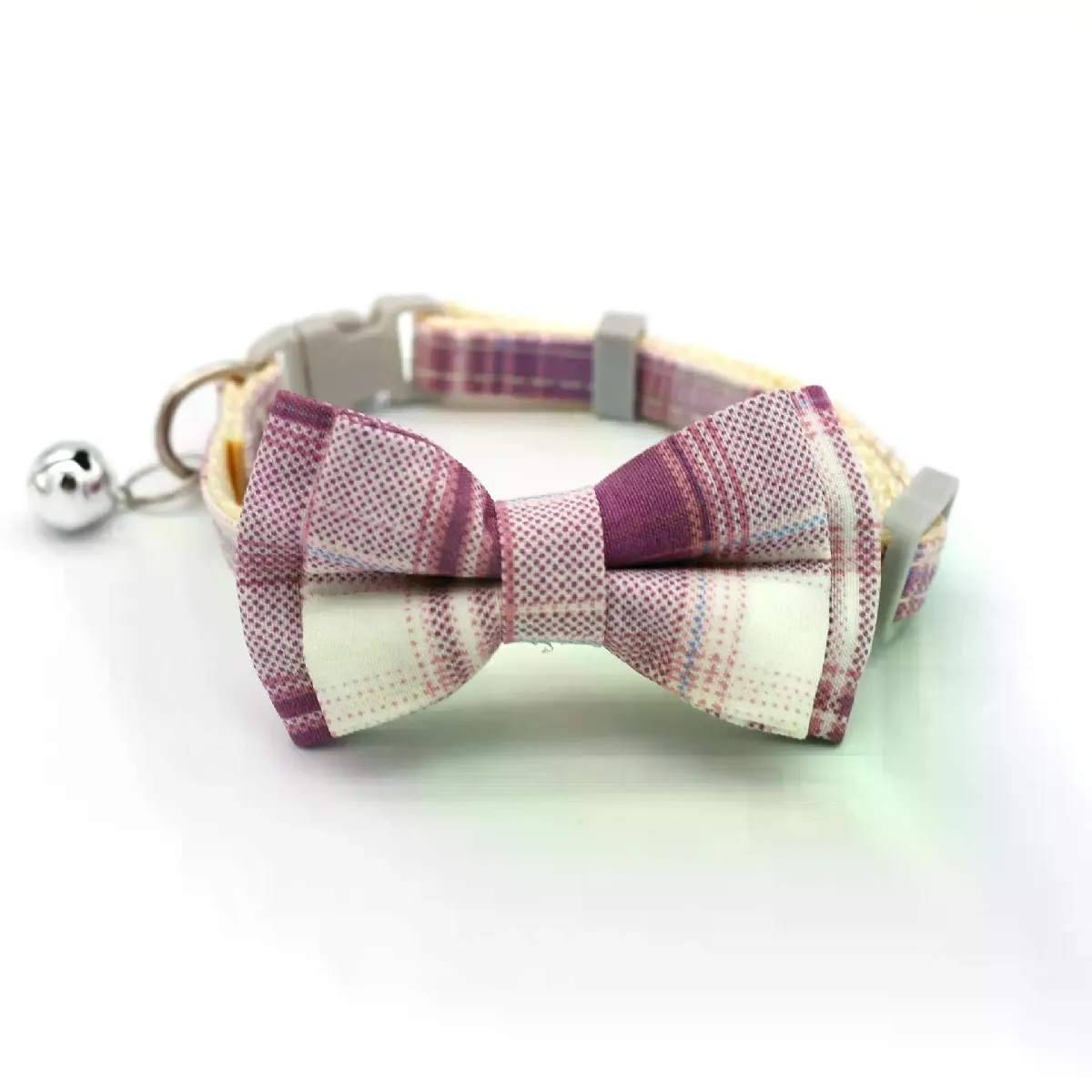 Collier mignon pour chaton, petit chiot, chat, chien, nœud papillon, collier avec clochette pour chien, chat, chihuahua, fournitures pour animaux de compagnie~01341