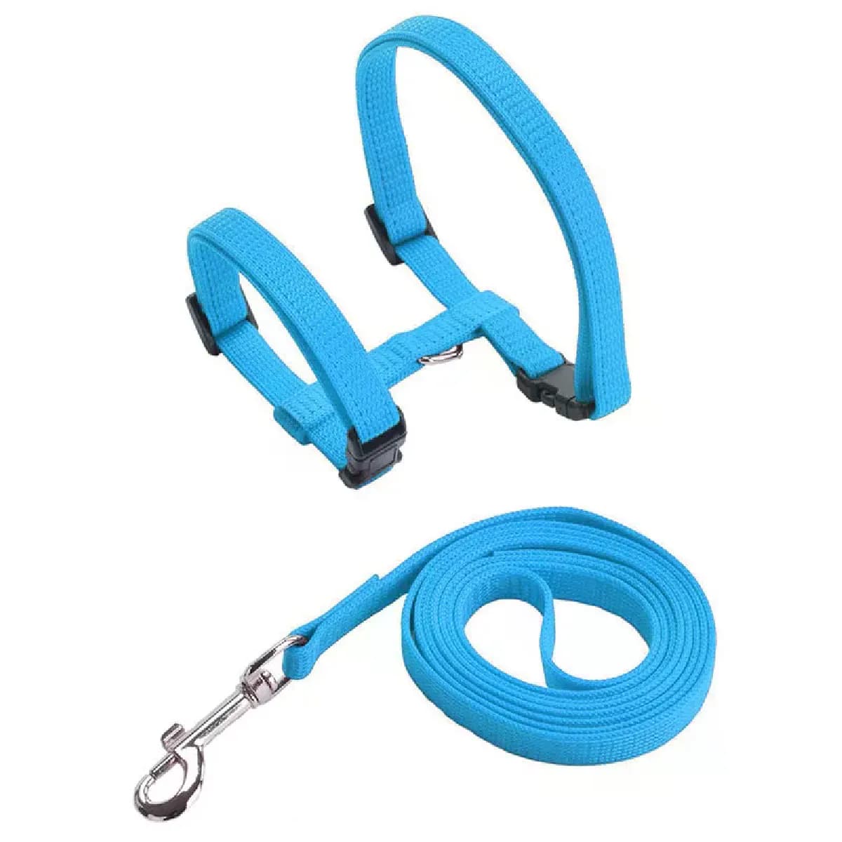 Harnais anti-fuite pour petit chien et chat avec laisse en forme de H, anti-étranglement, pour chiot et chaton, avec collier en nylon souple~00687